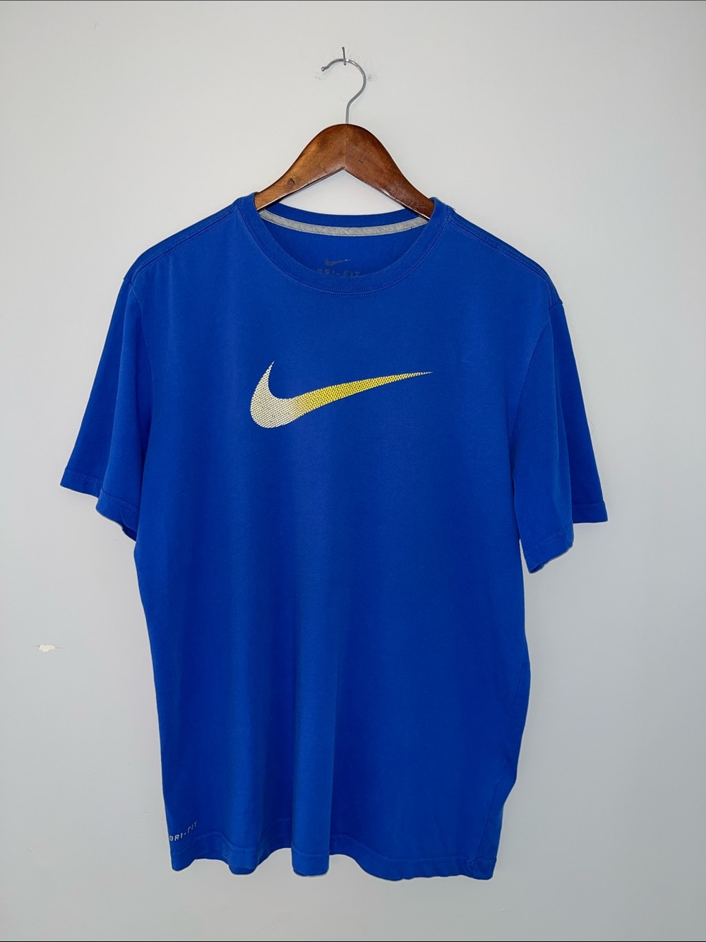 Nike Royal Blue Short-Sleeve Tee with Two-Tone Swoosh